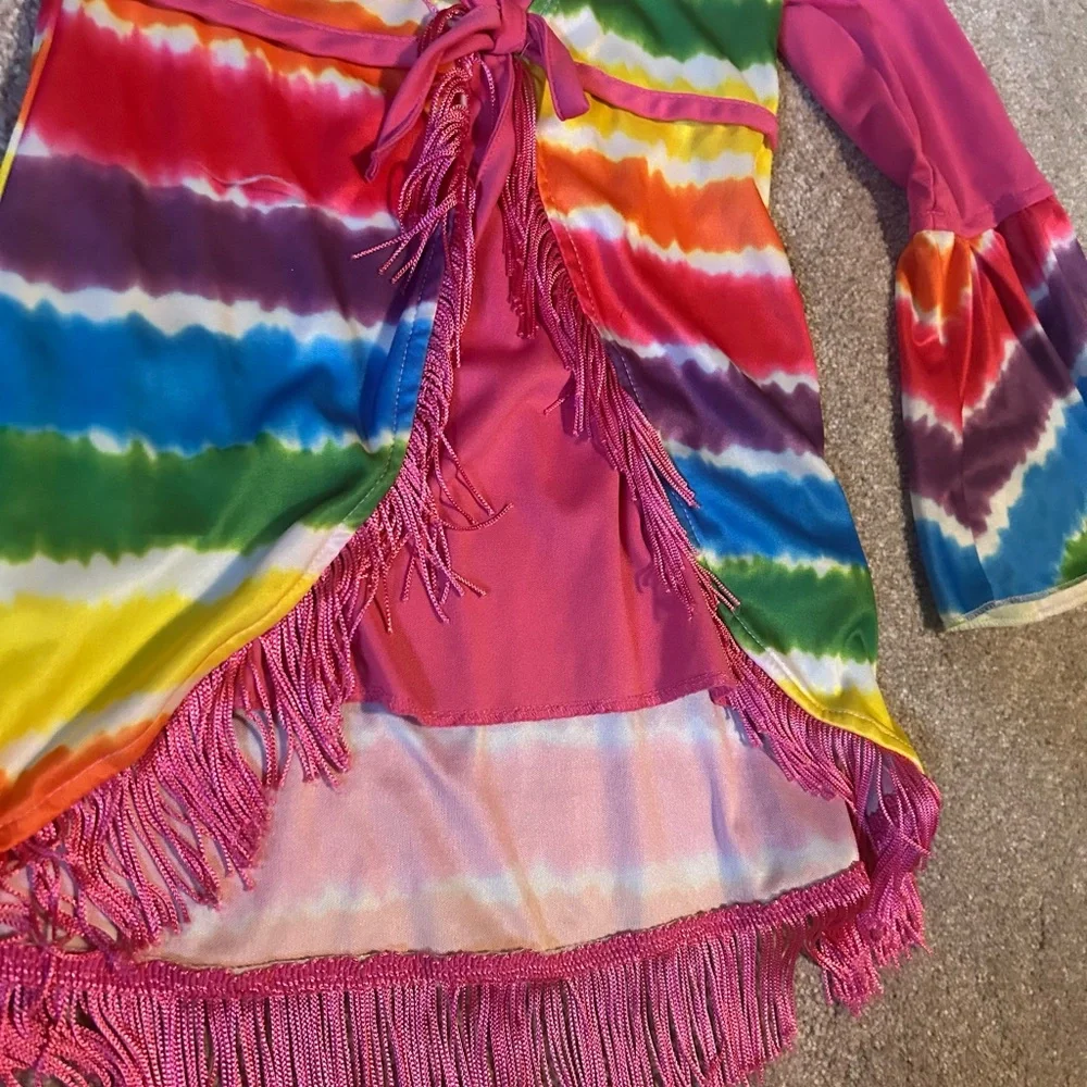 Colorful kids Hippie Costume top